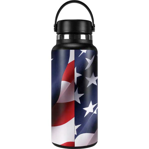 The American Flag Hydro Flask 32oz Wide Mouth Skin